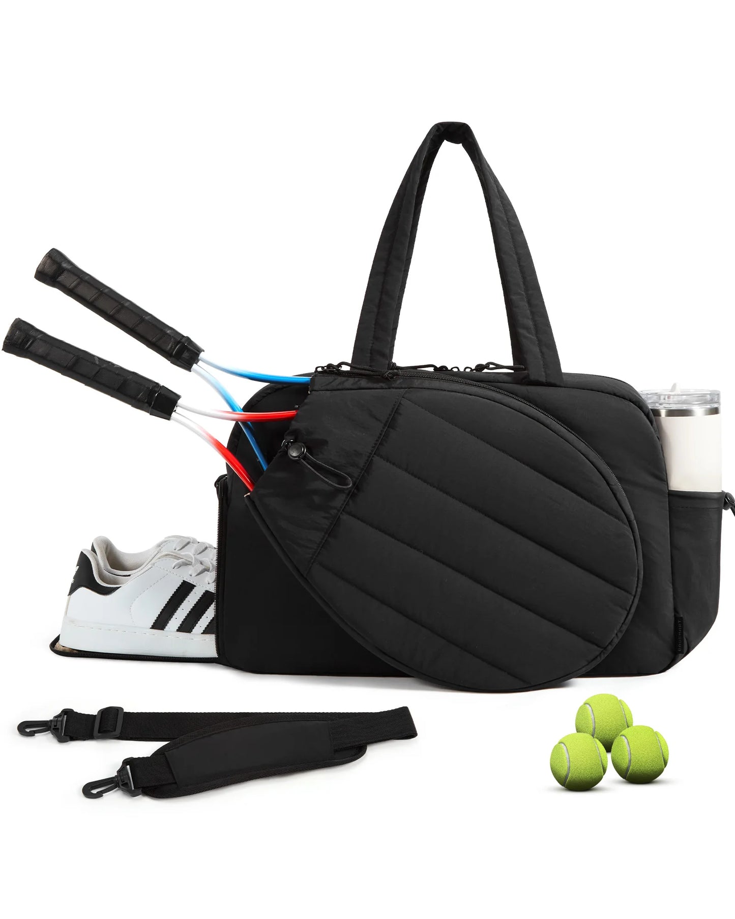 Sport Bag for Tennis Sports Gym Duffle Bags with Shoe Compartment Wet Pocket Overnight Weekend Travel Bag