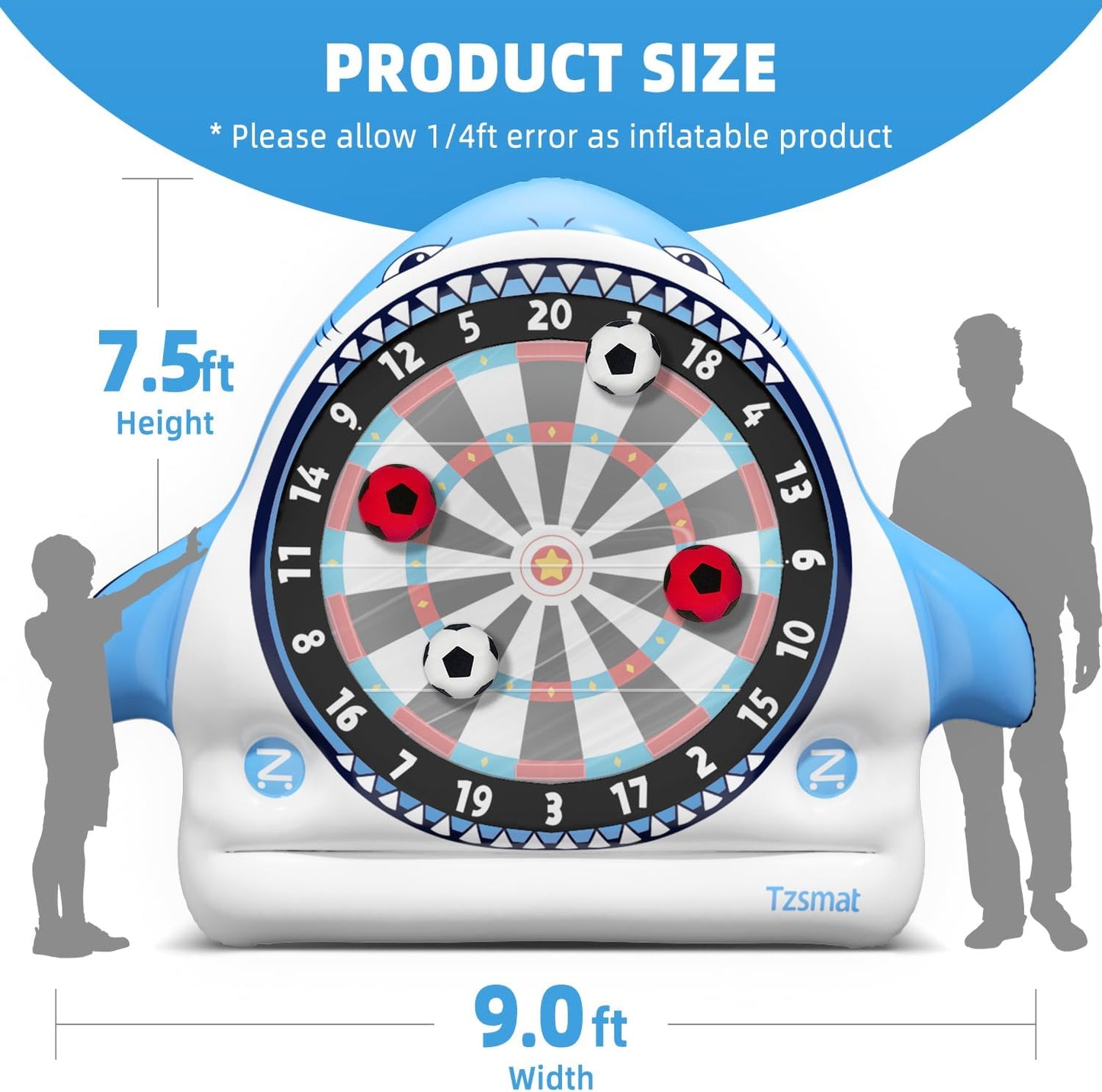 Inflatable Game Outdoor Giant Dartboard for Soccer Large Carnival Outdoor Games Giant Outdoor Game Activities Giant Yard Games Soccer Darts