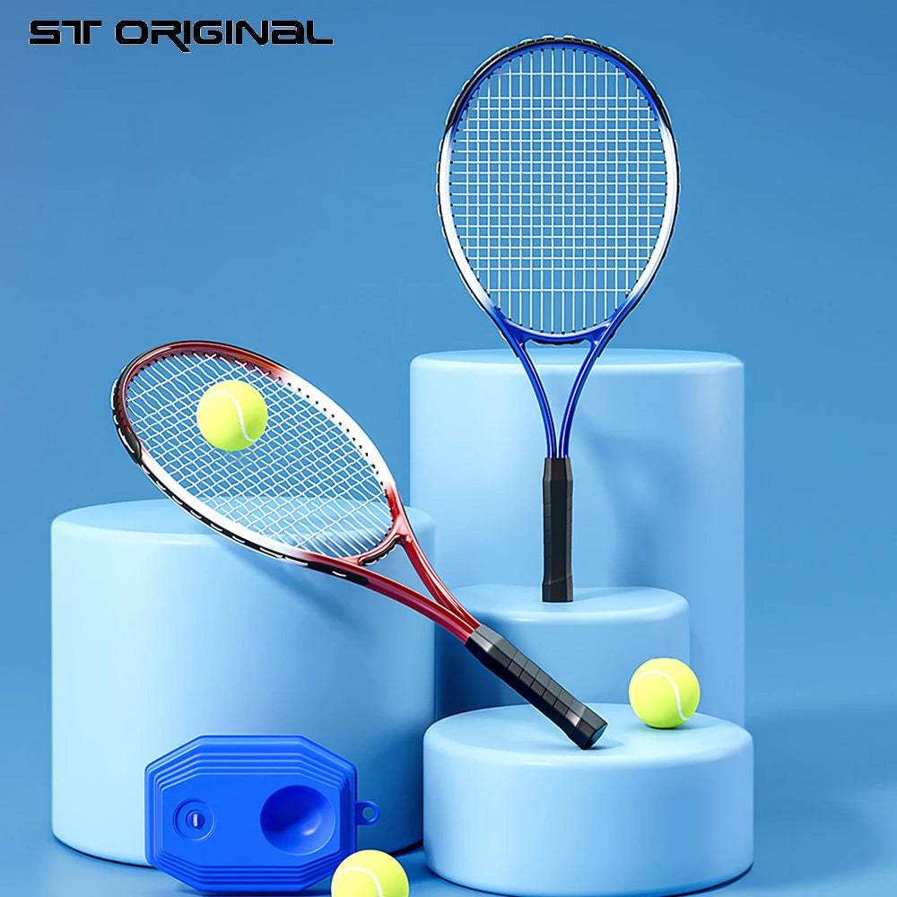 Tennis Training Band Line Rebound Single Person Exercise Fitness Tennis Racket Set Exercise at Home Exercise