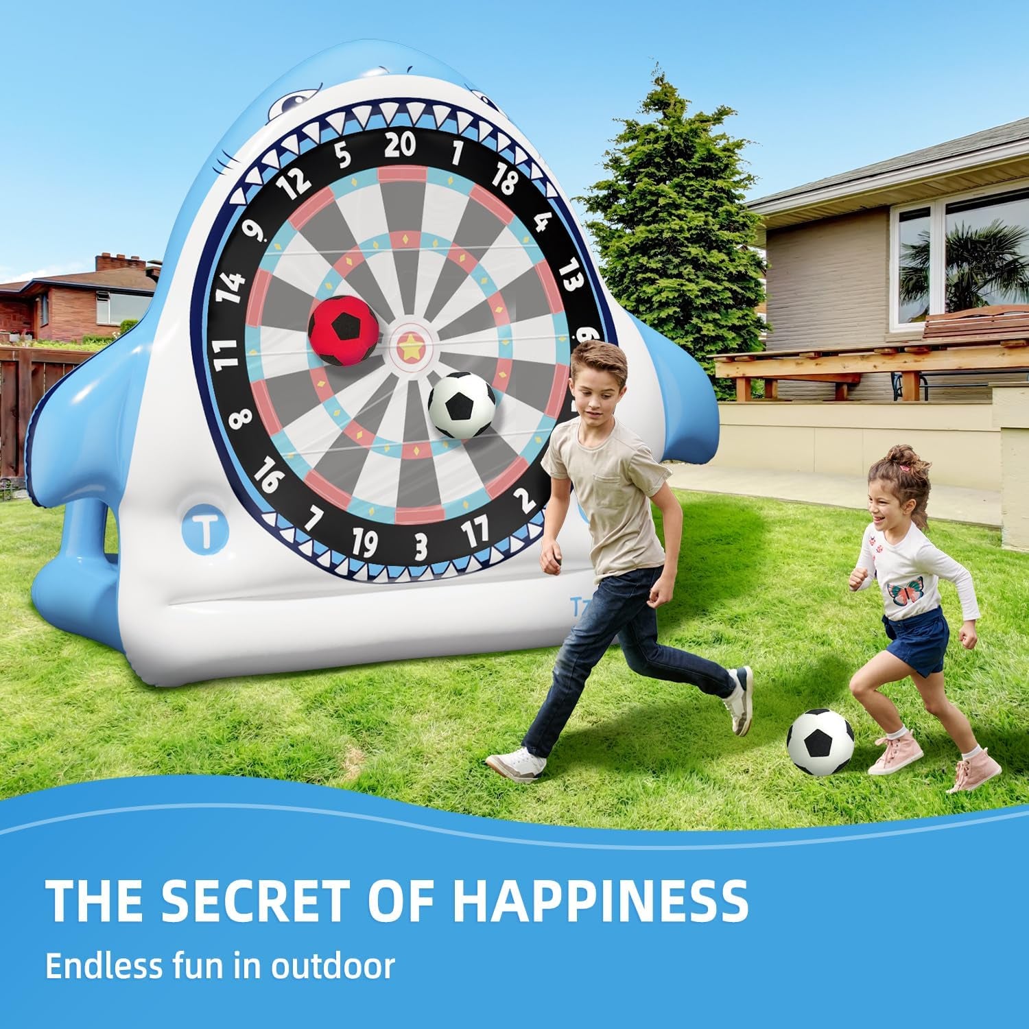 Inflatable Game Outdoor Giant Dartboard for Soccer Large Carnival Outdoor Games Giant Outdoor Game Activities Giant Yard Games Soccer Darts