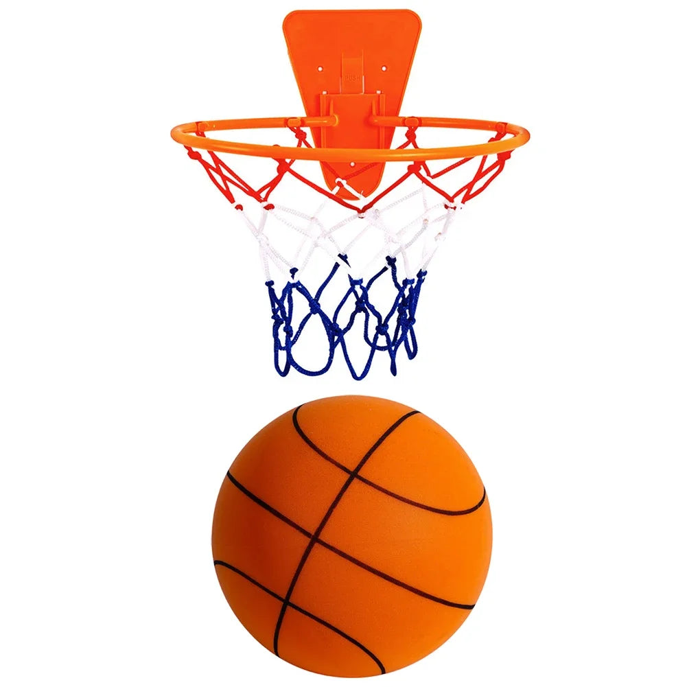 18/21/24Cm Kids Bouncing Mute Silent Basketball Squeezable Mute Bouncing Basketball Indoor Silent Ball Foam Basketball Toys