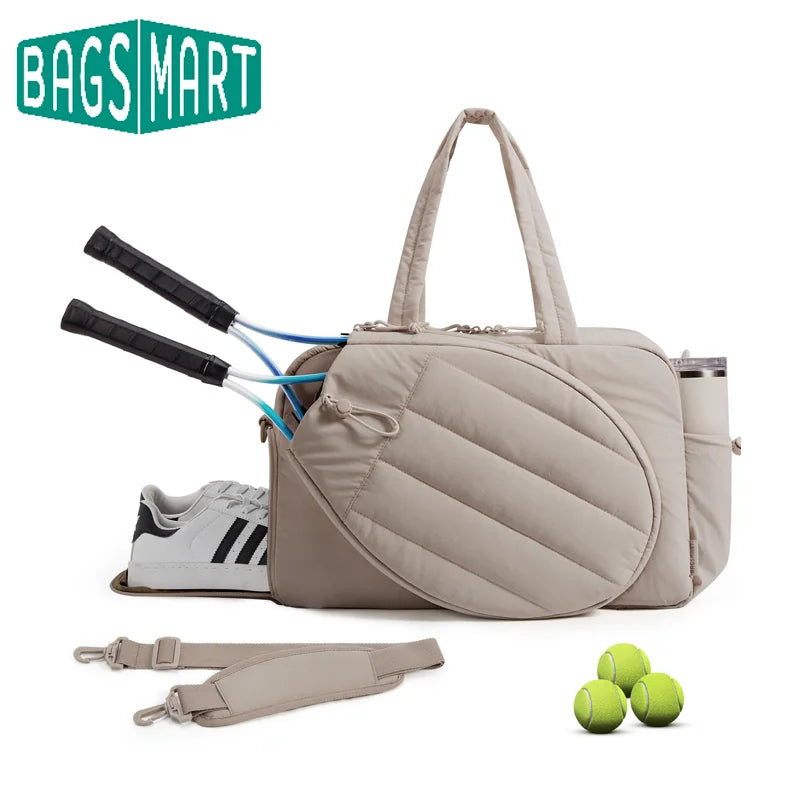 Sport Bag for Tennis Sports Gym Duffle Bags with Shoe Compartment Wet Pocket Overnight Weekend Travel Bag