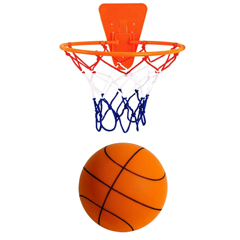 18/21/24Cm Kids Bouncing Mute Silent Basketball Squeezable Mute Bouncing Basketball Indoor Silent Ball Foam Basketball Toys