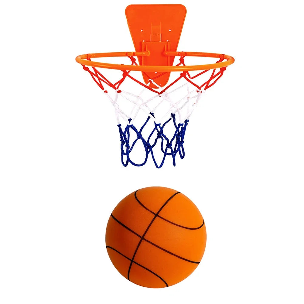 18/21/24Cm Kids Bouncing Mute Silent Basketball Squeezable Mute Bouncing Basketball Indoor Silent Ball Foam Basketball Toys